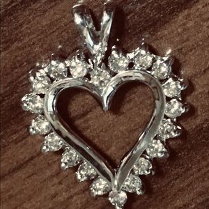 New Genuine Diamond Heart Pendant